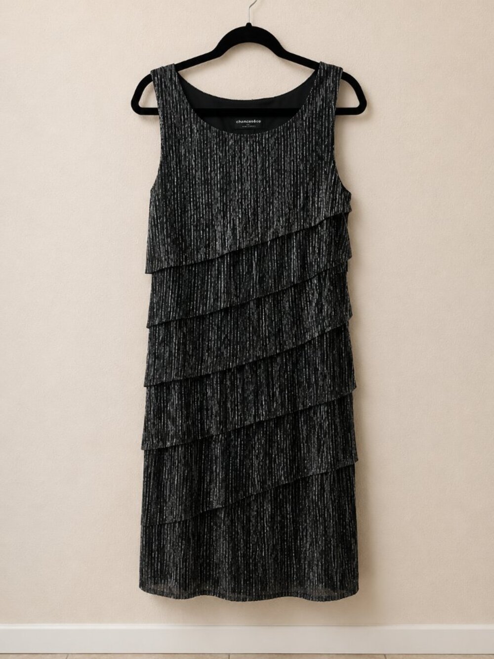 Metallic Tiered Dress